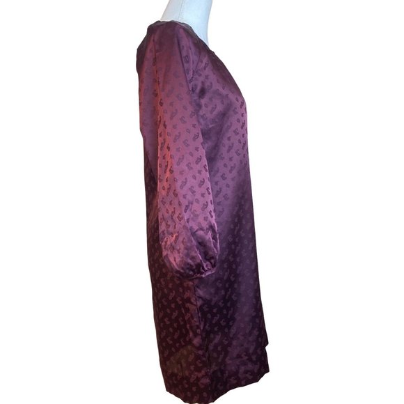 J.Crew Burgundy Long Sleeve Midi Dress Size 00 - Picture 4 of 8